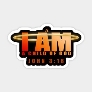 IAmAChildOfGod John 3:16 Sticker